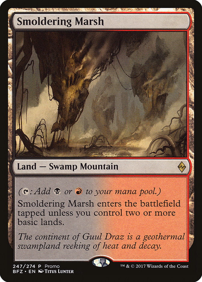 Smoldering Marsh (Promo) [Standard Showdown Promos] | Gate City Games LLC