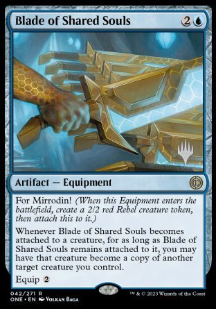 Blade of Shared Souls (Promo Pack) [Phyrexia: All Will Be One Promos] | Gate City Games LLC