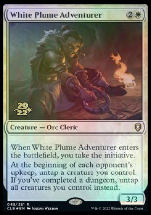 White Plume Adventurer [Commander Legends: Battle for Baldur's Gate Prerelease Promos] | Gate City Games LLC