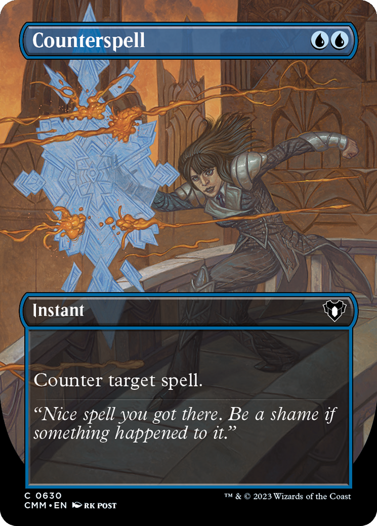 Counterspell (Borderless Alternate Art) [Commander Masters] | Gate City Games LLC