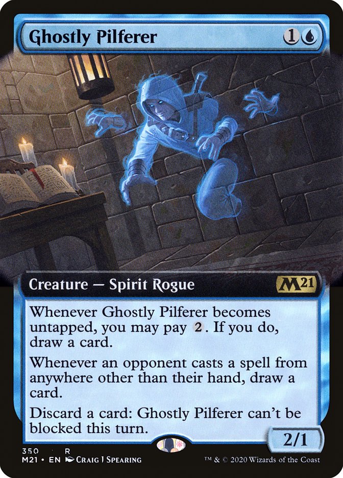 Ghostly Pilferer (Extended Art) [Core Set 2021] | Gate City Games LLC