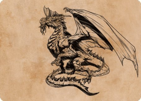 Ancient Silver Dragon Art Card (47) [Commander Legends: Battle for Baldur's Gate Art Series] | Gate City Games LLC
