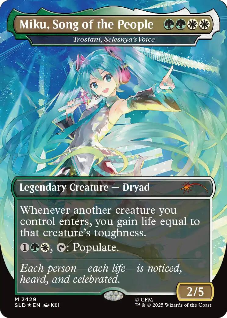 Miku, Song of the People - Trostani, Selesnya's Voice [Secret Lair Drop Series] | Gate City Games LLC