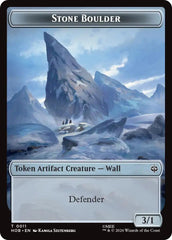 Stone Boulder // Dragon Double-Sided Token [The Hobbit Tokens] | Gate City Games LLC