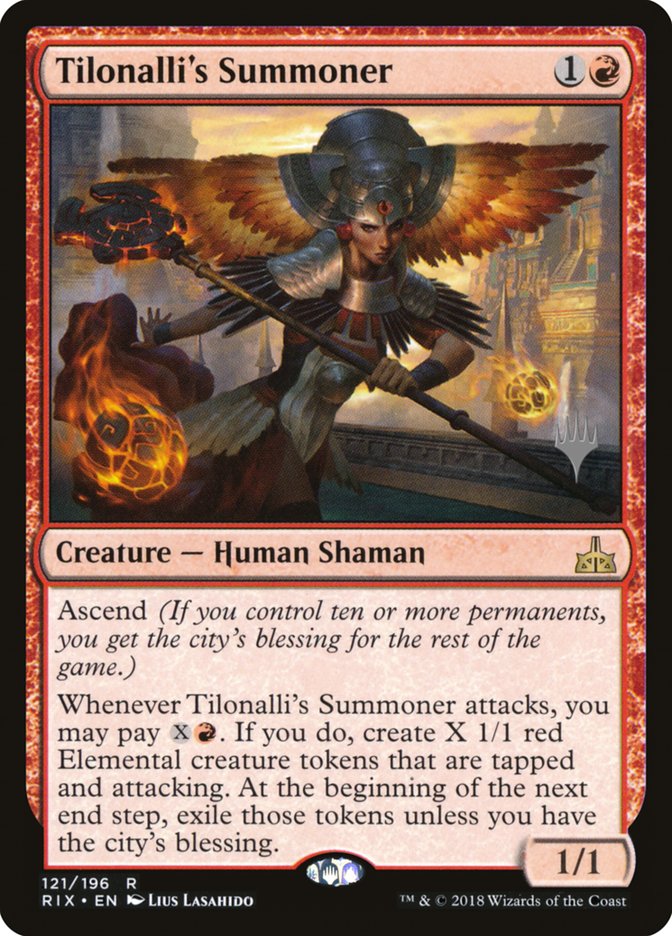 Tilonalli's Summoner (Promo Pack) [Rivals of Ixalan Promos] | Gate City Games LLC
