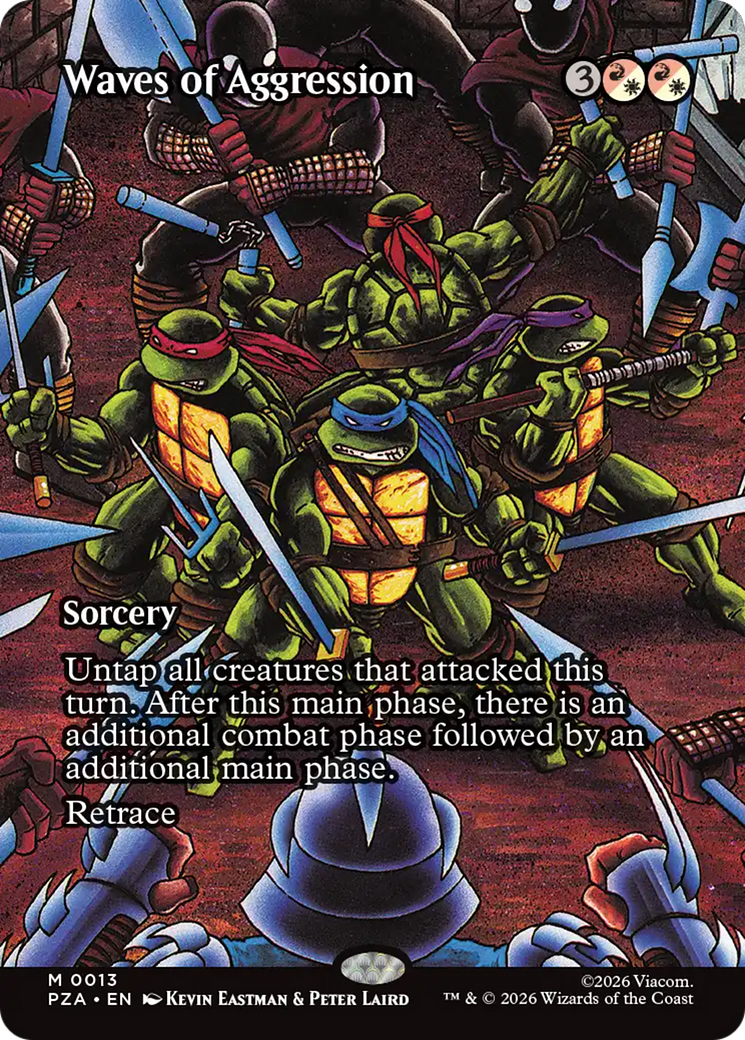 Waves of Aggression (Borderless) [Teenage Mutant Ninja Turtles Eternal-Legal] | Gate City Games LLC