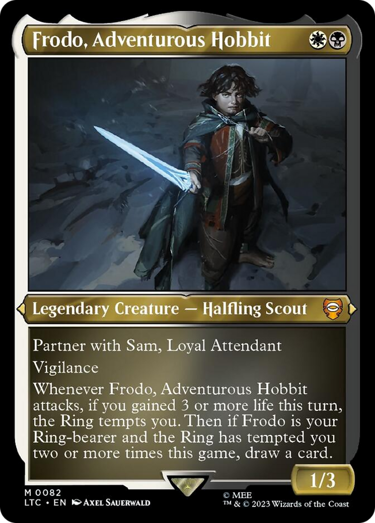 Frodo, Adventurous Hobbit (Display Commander) [The Lord of the Rings: Tales of Middle-Earth Commander] | Gate City Games LLC