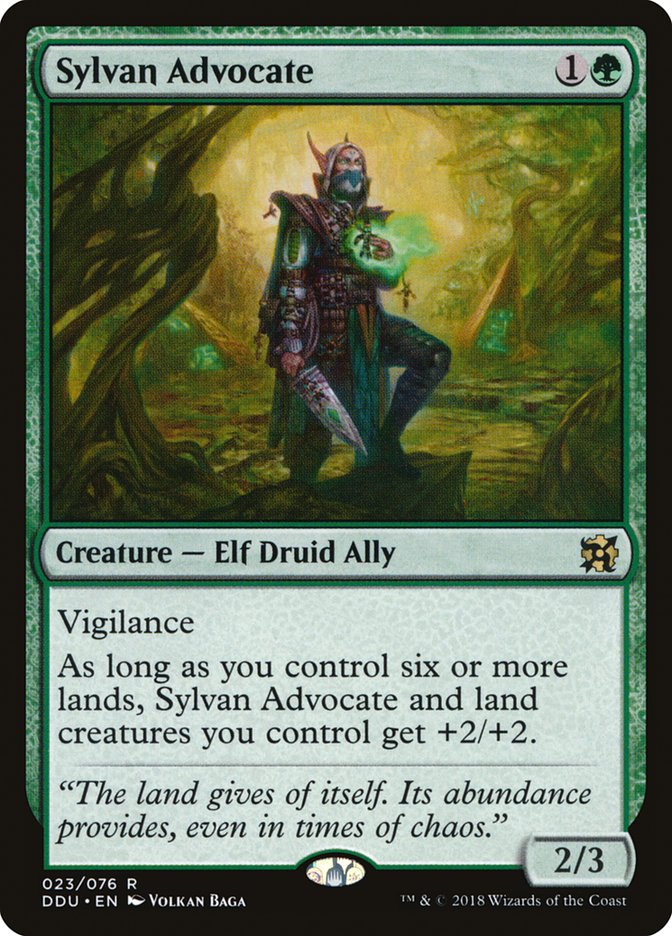 Sylvan Advocate [Duel Decks: Elves vs. Inventors] | Gate City Games LLC