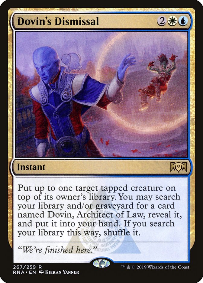 Dovin's Dismissal [Ravnica Allegiance] | Gate City Games LLC