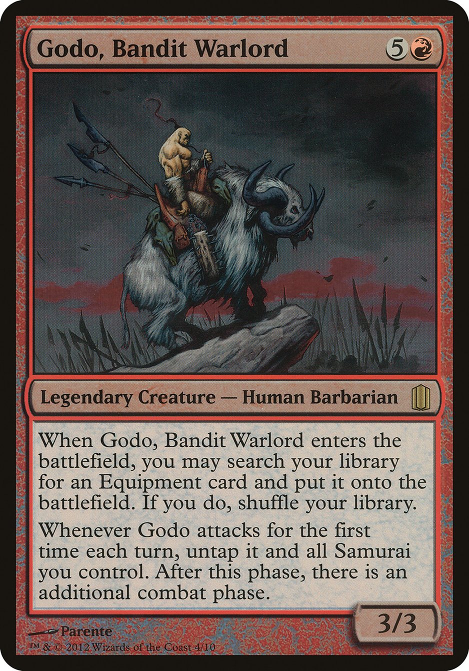 Godo, Bandit Warlord (Oversized) [Commander's Arsenal Oversized] | Gate City Games LLC