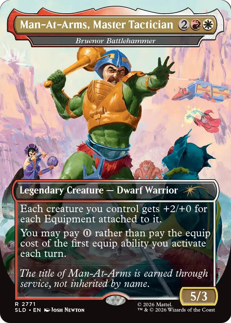 Man-At-Arms, Master Tactician - Bruenor Battlehammer [Secret Lair Drop Series] | Gate City Games LLC