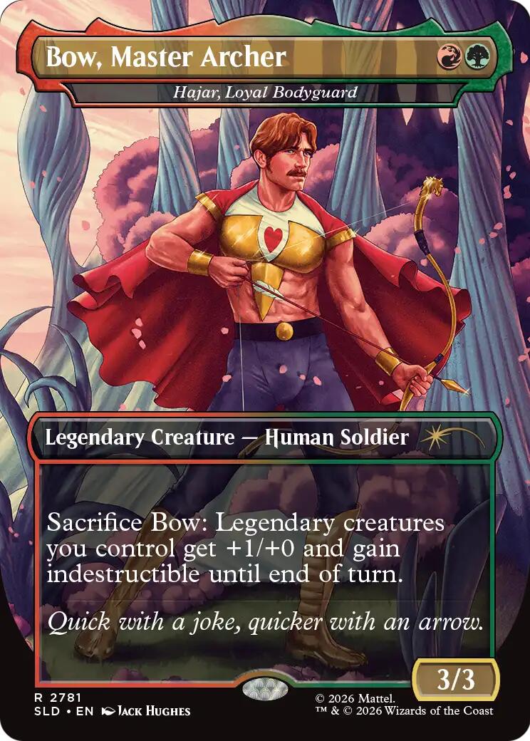 Bow, Master Archer - Hajar, Loyal Bodyguard [Secret Lair Drop Series] | Gate City Games LLC