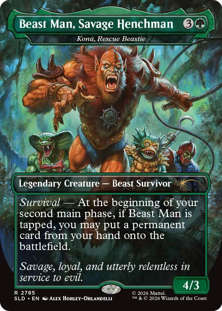 Beast Man, Savage Henchman - Kona, Rescue Beastie [Secret Lair Drop Series] | Gate City Games LLC