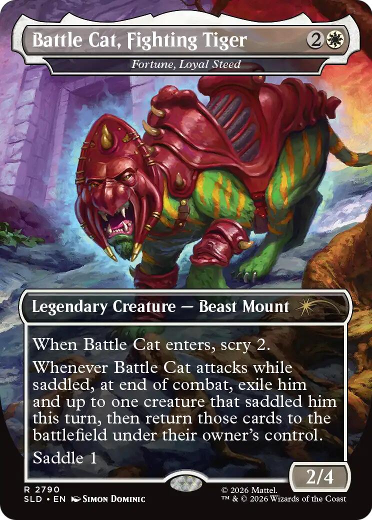 Battle Cat, Fighting Tiger - Fortune, Loyal Steed [Secret Lair Drop Series] | Gate City Games LLC