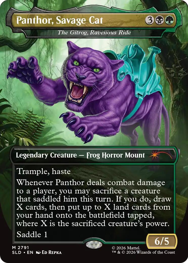 Panthor, Savage Cat - The Gitrog, Ravenous Ride [Secret Lair Drop Series] | Gate City Games LLC