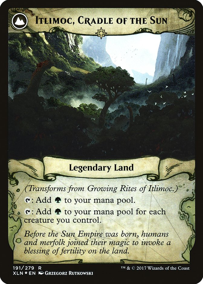 Growing Rites of Itlimoc // Itlimoc, Cradle of the Sun [Ixalan Prerelease Promos] | Gate City Games LLC