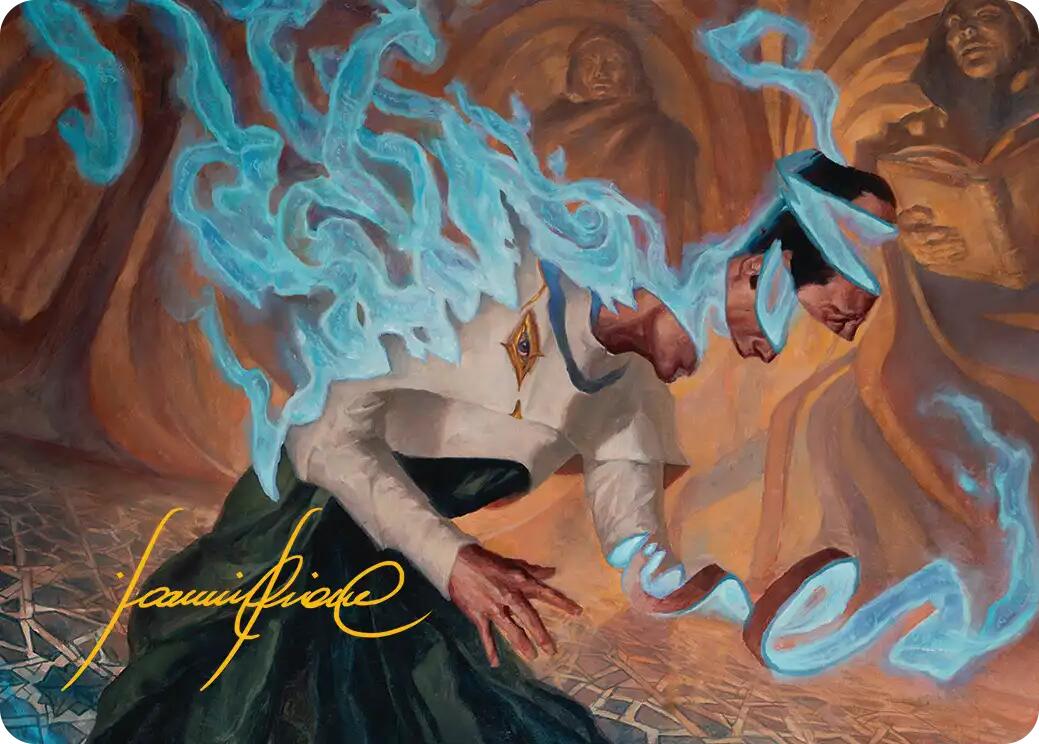 Unsummon Art Card (Gold-Stamped Signature) [Reality Fracture Art Series] | Gate City Games LLC