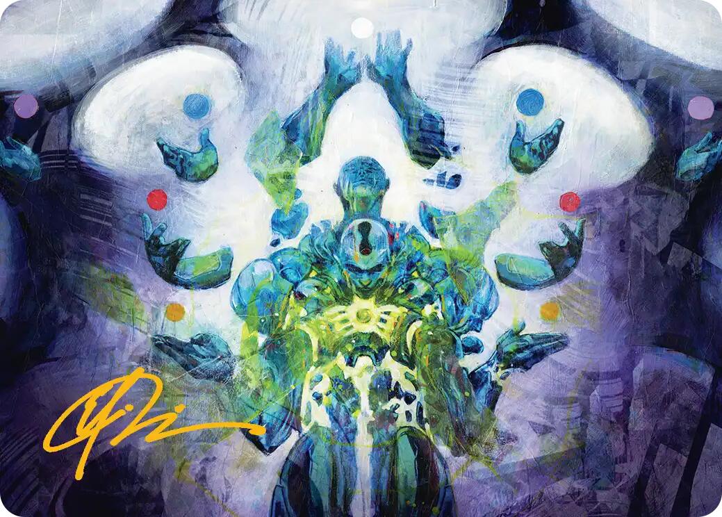 Avatar of Burgeoning Echoes Art Card (Gold-Stamped Signature) [Reality Fracture Art Series] | Gate City Games LLC