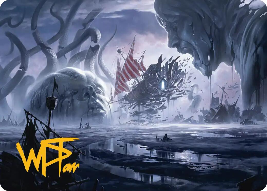 Shipwreck Marsh Art Card (Gold-Stamped Signature) [Reality Fracture Art Series] | Gate City Games LLC