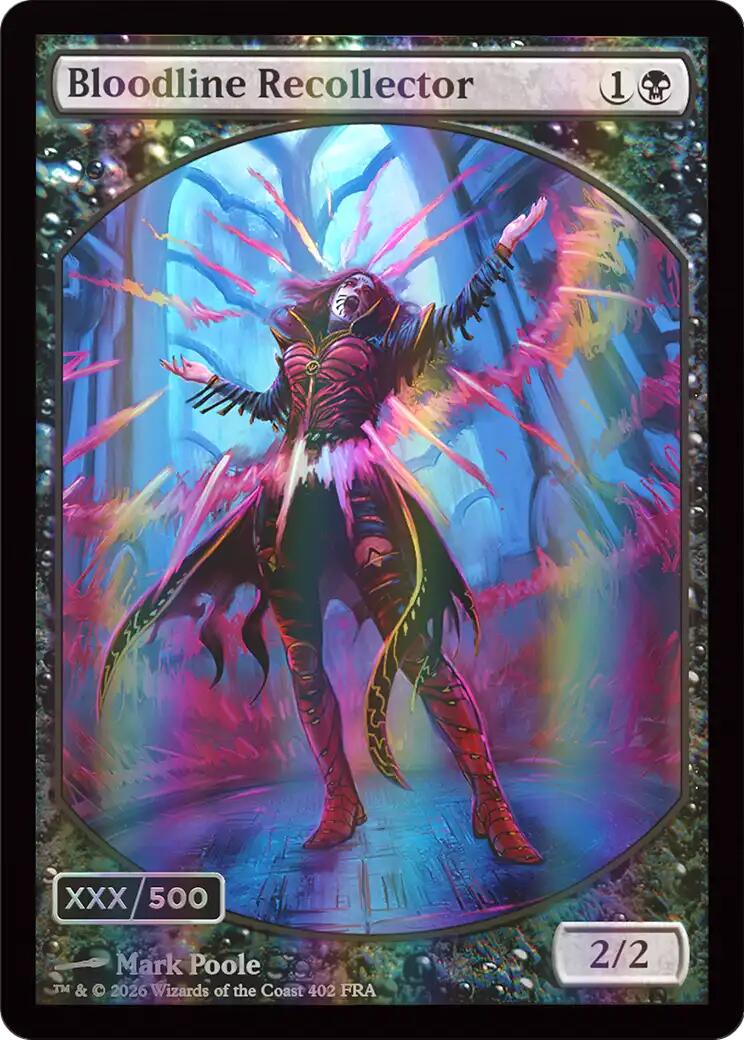 Bloodline Recollector (Retro Frame) (Serial Numbered) (Double Rainbow Foil) [Reality Fracture] | Gate City Games LLC