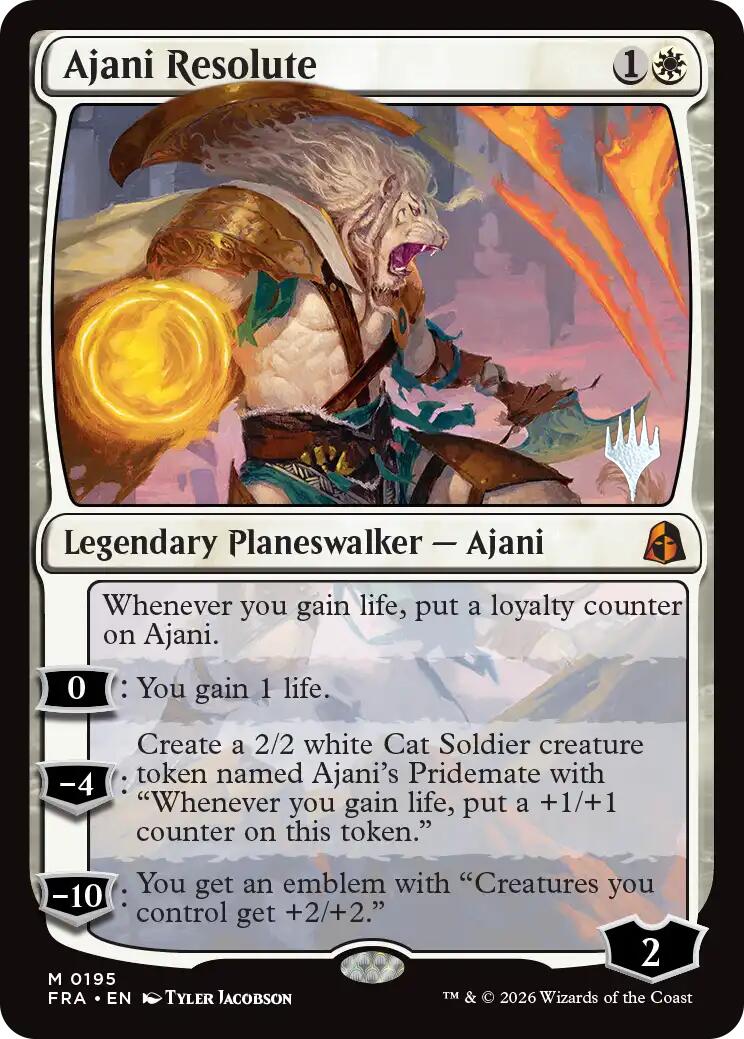 Ajani Resolute [Reality Fracture Promos] | Gate City Games LLC