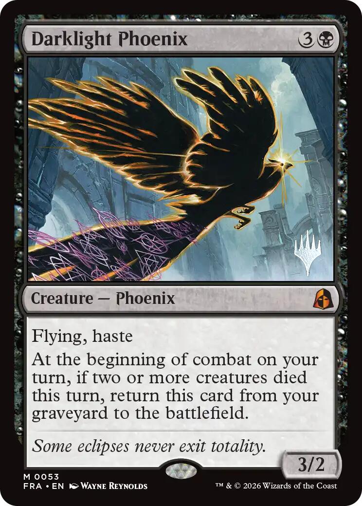 Darklight Phoenix [Reality Fracture Promos] | Gate City Games LLC