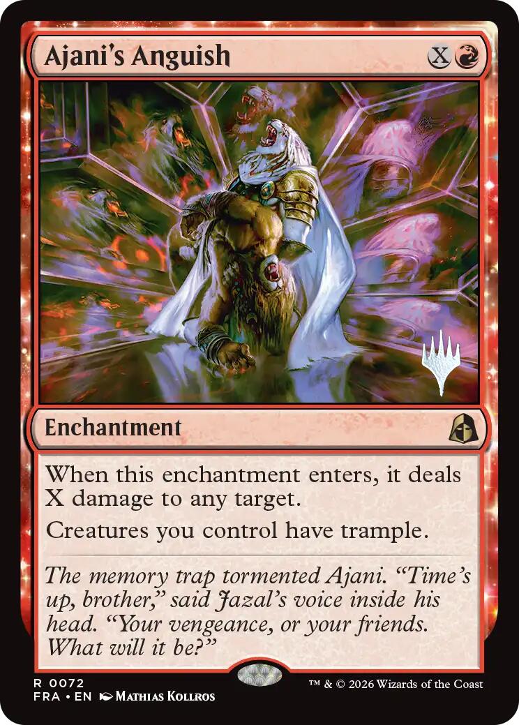 Ajani's Anguish [Reality Fracture Promos] | Gate City Games LLC