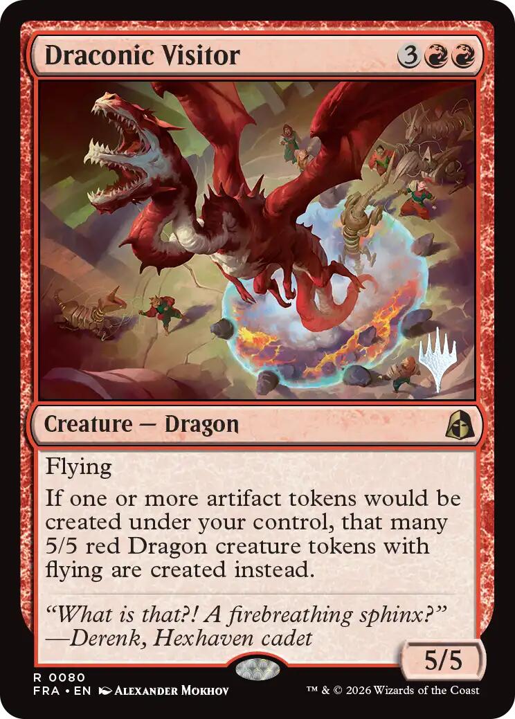 Draconic Visitor [Reality Fracture Promos] | Gate City Games LLC