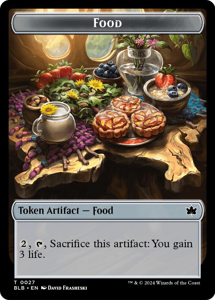 Food // Clue Token Double-Sided Token [Secrets of Strixhaven Tokens] | Gate City Games LLC