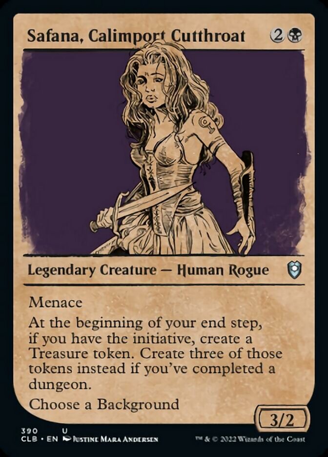 Safana, Calimport Cutthroat (Showcase) [Commander Legends: Battle for Baldur's Gate] | Gate City Games LLC