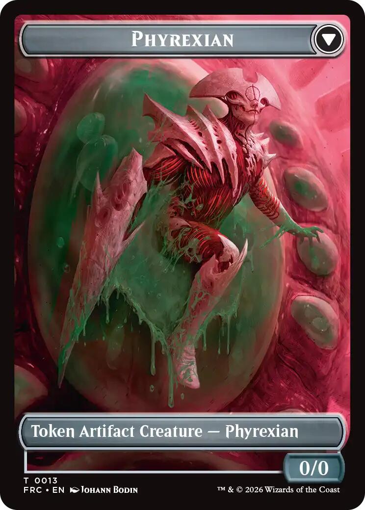 Phyrexian // Incubator Double-Sided Token [Reality Fracture Commander Tokens] | Gate City Games LLC