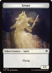 Spirit // Jace Double-Sided Token [Reality Fracture Commander Tokens] | Gate City Games LLC