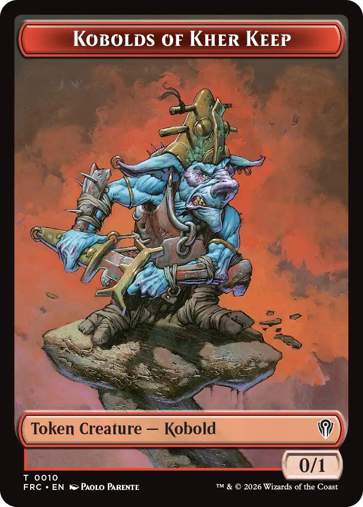 Kobolds of Kher Keep // Phyrexian Mite Double-Sided Token [Reality Fracture Commander Tokens] | Gate City Games LLC