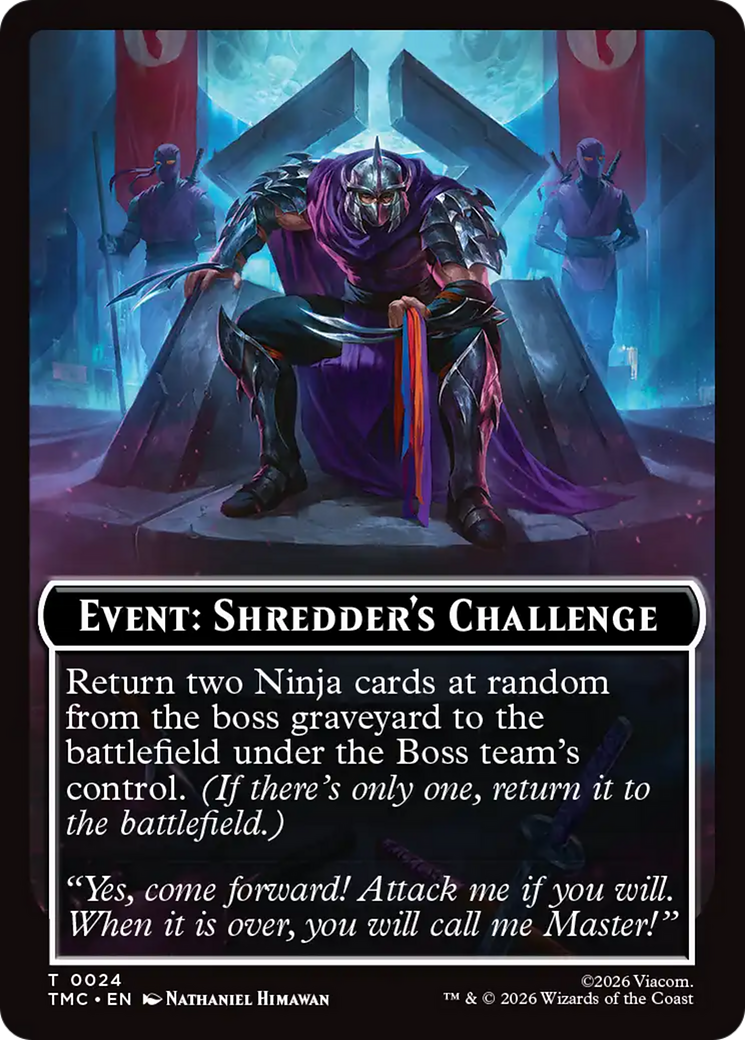 Event: Shredder's Challenge [Teenage Mutant Ninja Turtles Commander Tokens] | Gate City Games LLC