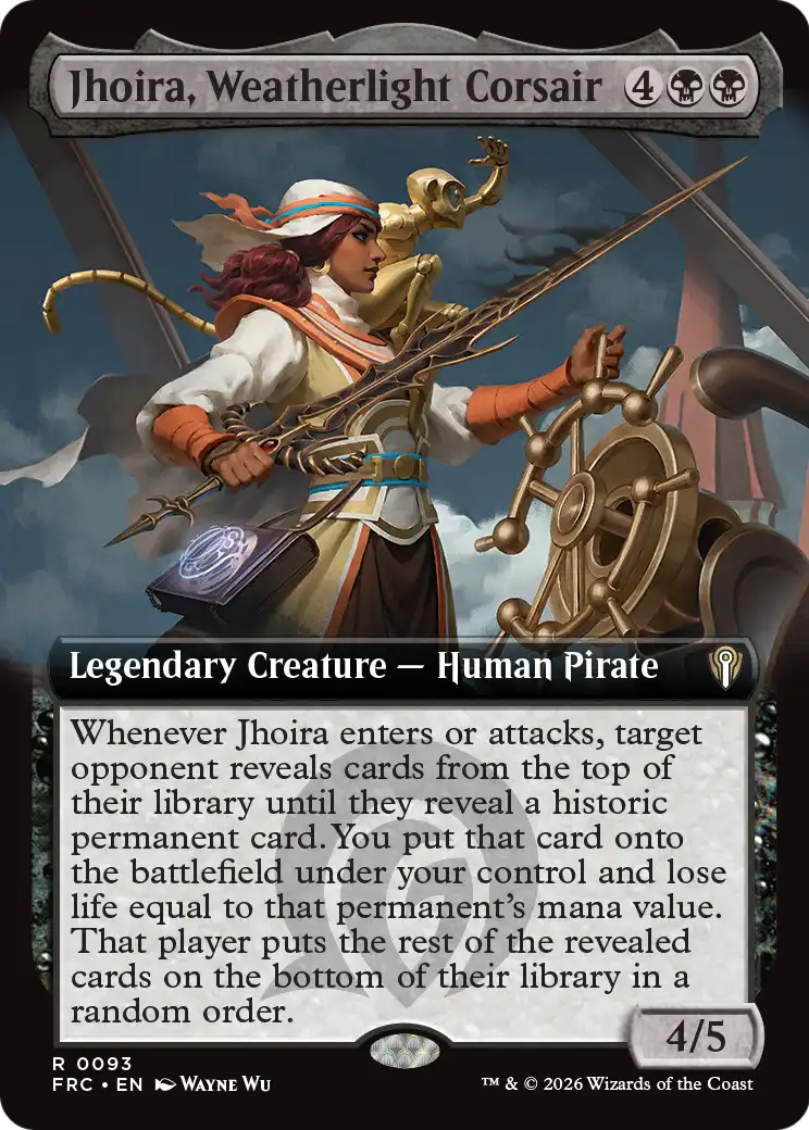 Jhoira, Weatherlight Corsair (Extended Art) [Reality Fracture Commander] | Gate City Games LLC
