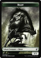 Beast (013) // Wurm Double-Sided Token [Commander 2019 Tokens] | Gate City Games LLC