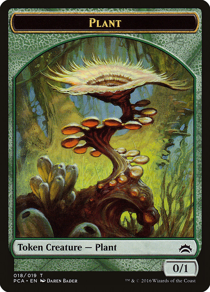 Plant // Ooze (016) Double-Sided Token [Planechase Anthology Tokens] | Gate City Games LLC