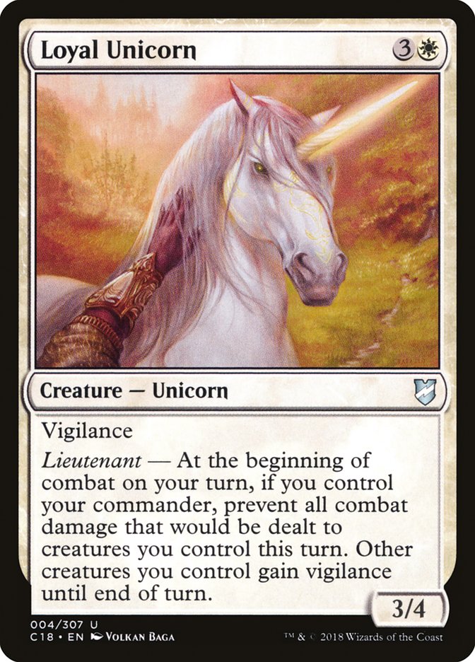Loyal Unicorn [Commander 2018] | Gate City Games LLC