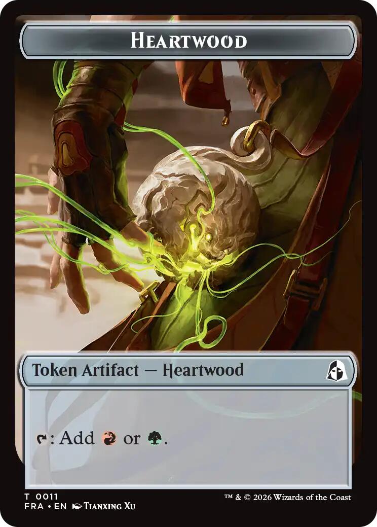 Heartwood // Thopter Double-Sided Token [Reality Fracture Tokens] | Gate City Games LLC
