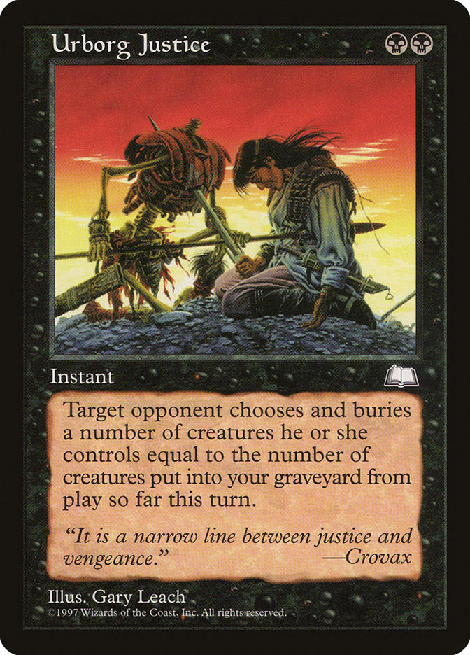 Urborg Justice [Weatherlight] | Gate City Games LLC