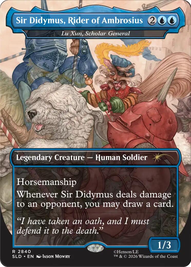 Sir Didymus, Rider of Ambrosius - Lu Xun, Scholar General [Secret Lair Drop Series] | Gate City Games LLC