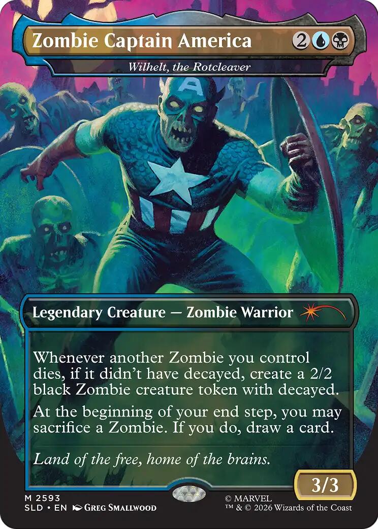 Zombie Captain America - Wilhelt, the Rotcleaver [Secret Lair Drop Series] | Gate City Games LLC