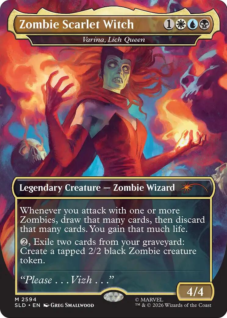 Zombie Scarlet Witch - Varina, Lich Queen [Secret Lair Drop Series] | Gate City Games LLC