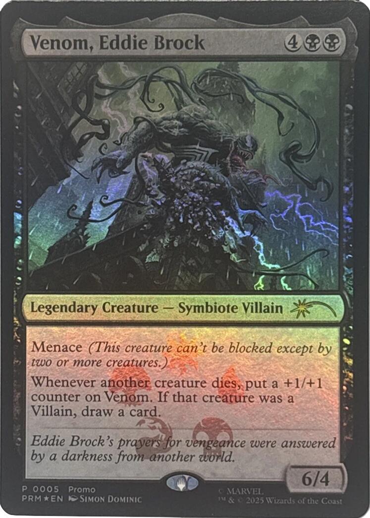 Venom, Eddie Brock [Marvel Super Heroes Promos] | Gate City Games LLC