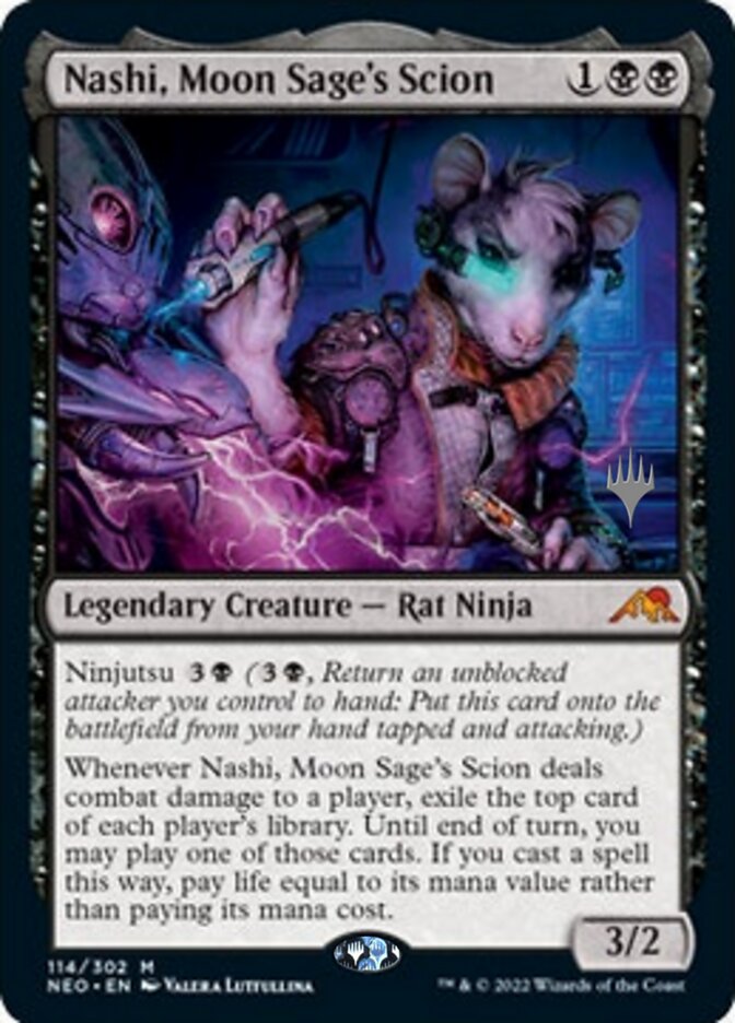 Nashi, Moon Sage's Scion (Promo Pack) [Kamigawa: Neon Dynasty Promos] | Gate City Games LLC