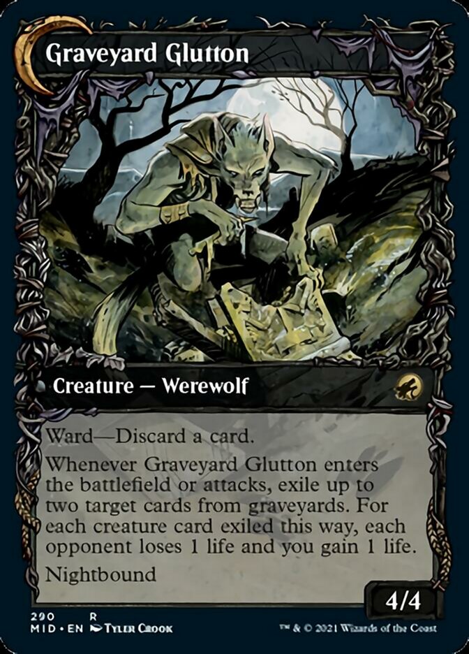 Graveyard Trespasser // Graveyard Glutton (Showcase Equinox) [Innistrad: Midnight Hunt] | Gate City Games LLC