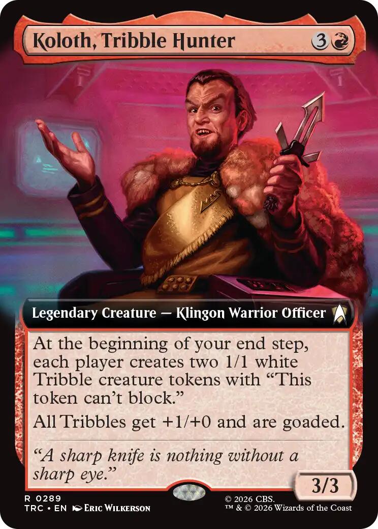 Koloth, Tribble Hunter (Extended Art) [Star Trek Commander] | Gate City Games LLC