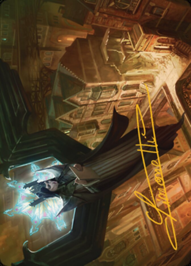 Angelic Sleuth Art Card (Gold-Stamped Signature) [Streets of New Capenna Art Series] | Gate City Games LLC