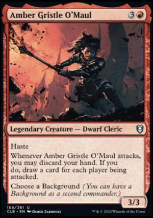 Amber Gristle O'Maul [Commander Legends: Battle for Baldur's Gate] | Gate City Games LLC