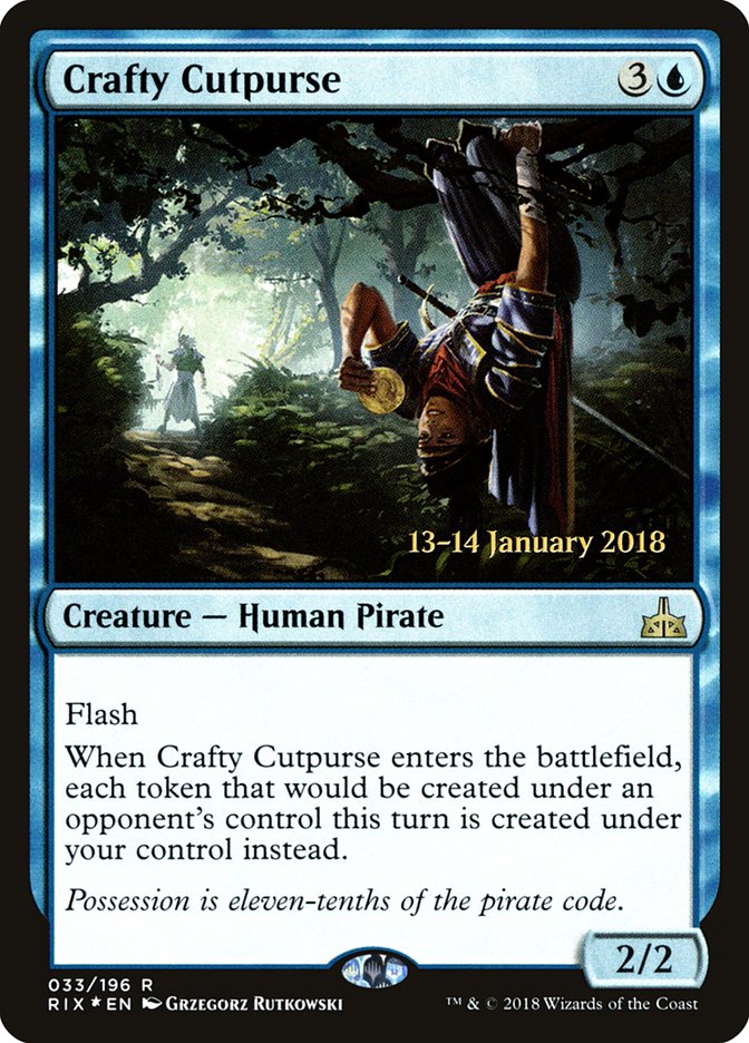Crafty Cutpurse [Rivals of Ixalan Prerelease Promos] | Gate City Games LLC